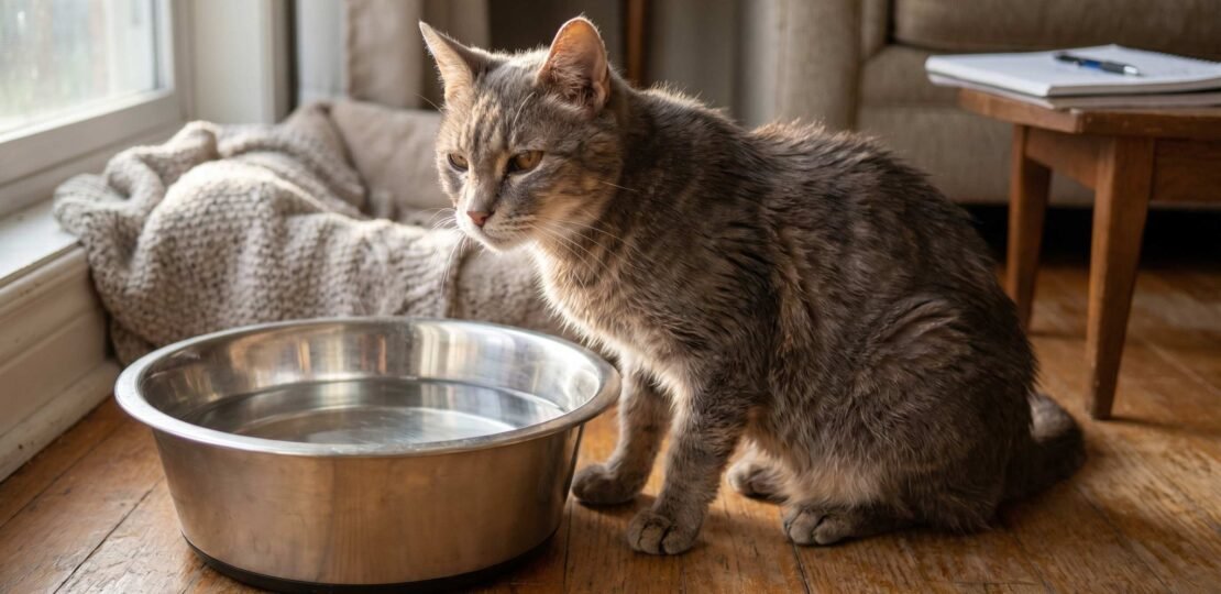 Senior Cat With Increased Thirst – Early Kidney Disease Sign