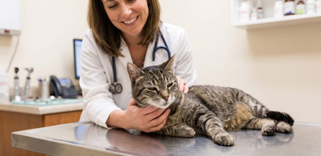 Gabapentin for cats – vet examination